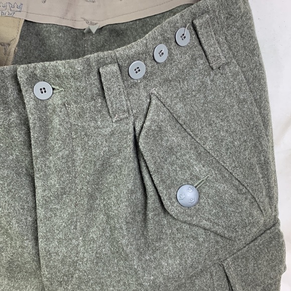 1960s Swedish Military Wool Cargo Pants - Picture 3 of 7